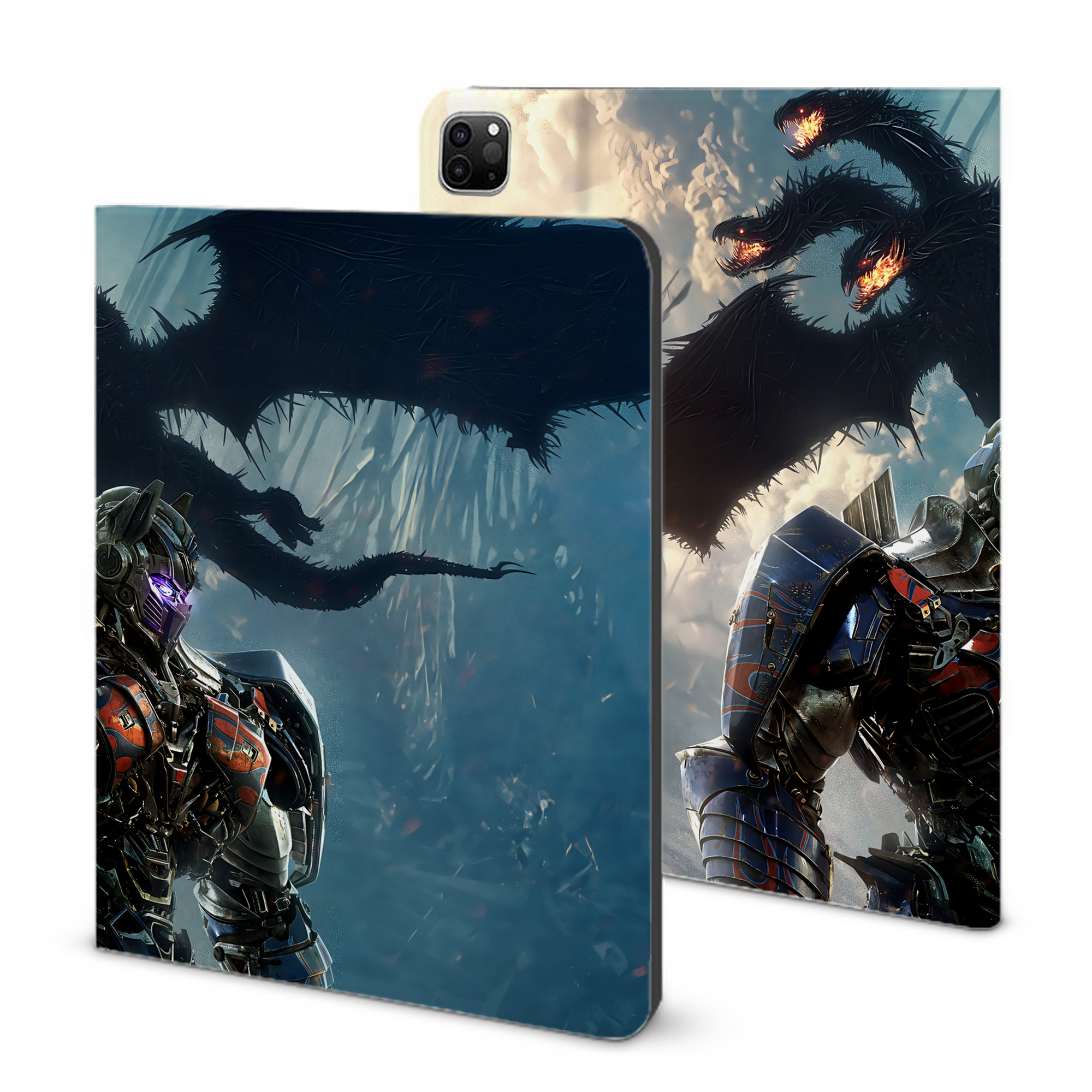 （画像用） Transformers トランスフォーマー IPad ケース ブック型 PUレザー TPU 耐衝撃 軽量 薄型 ペン収納なし 全面保護 IPad 各モデル対応